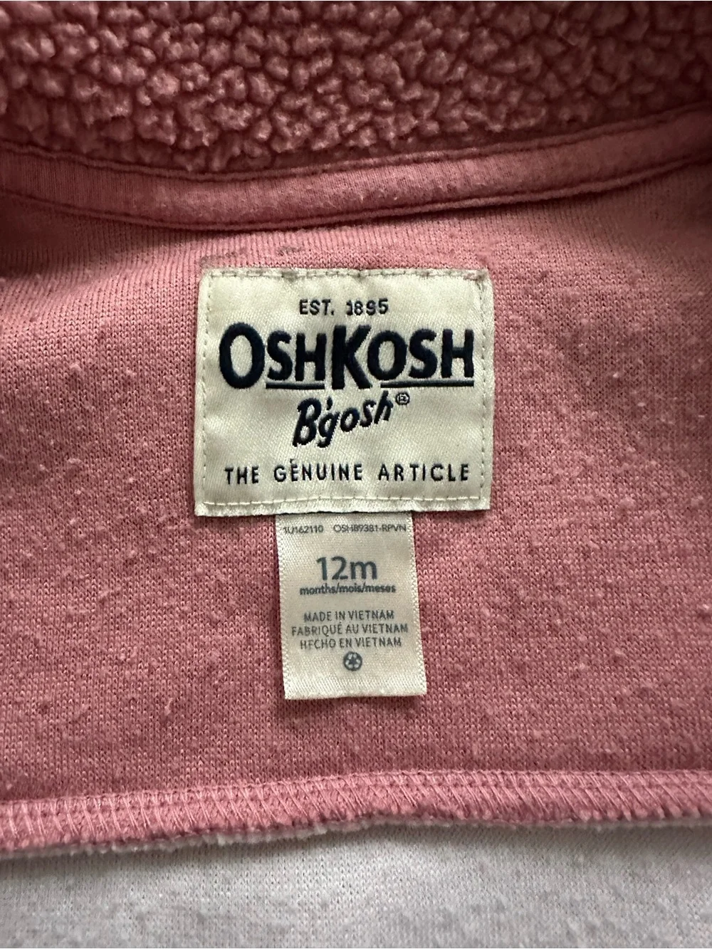 Baby Fleece Full Zip Jacket